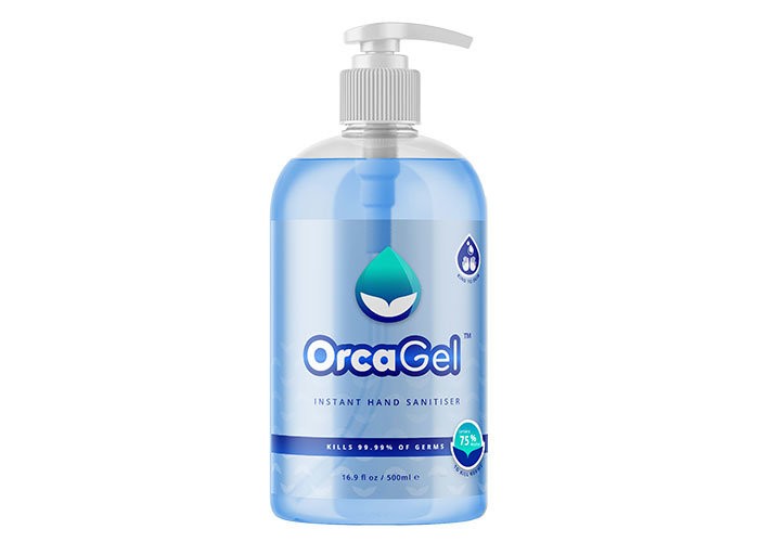 OrcaGel 500ml pump bottle hand sanitiser