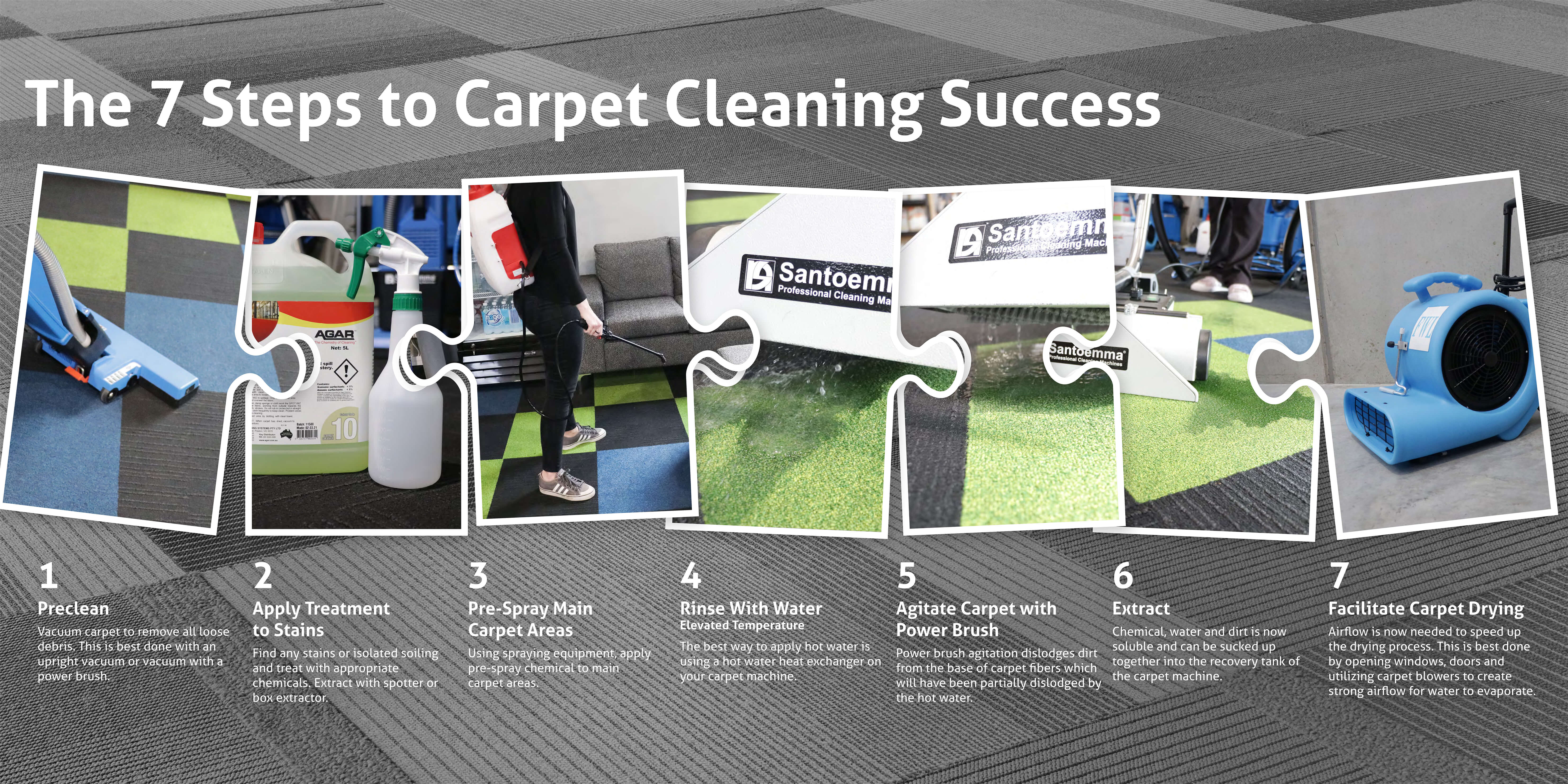 7 steps of carpet cleaning